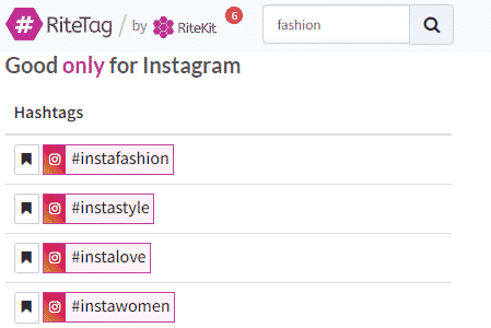 Hashtags die nur in Verbindung mit Instagram funktionieren.